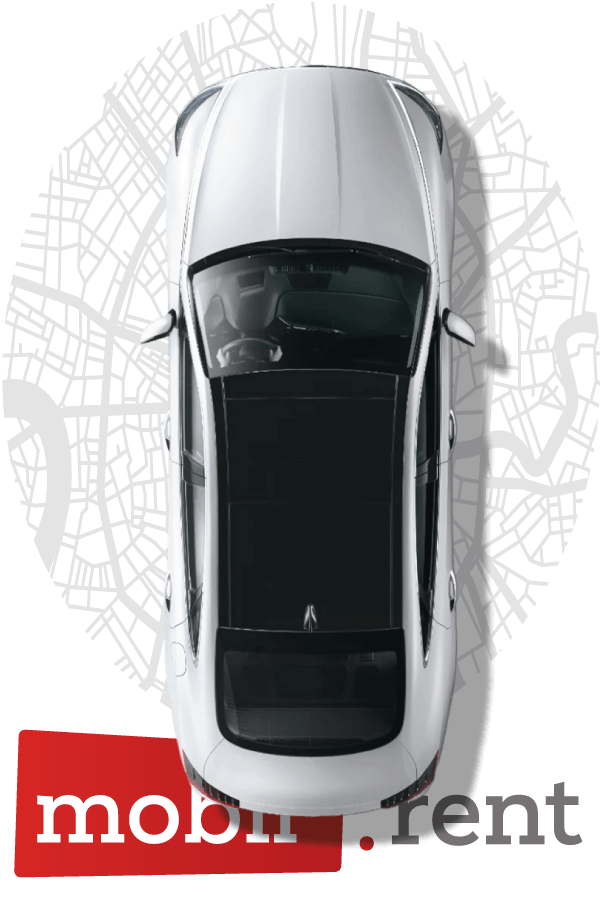 Mobil-rent-White-Car-Map-Top-view